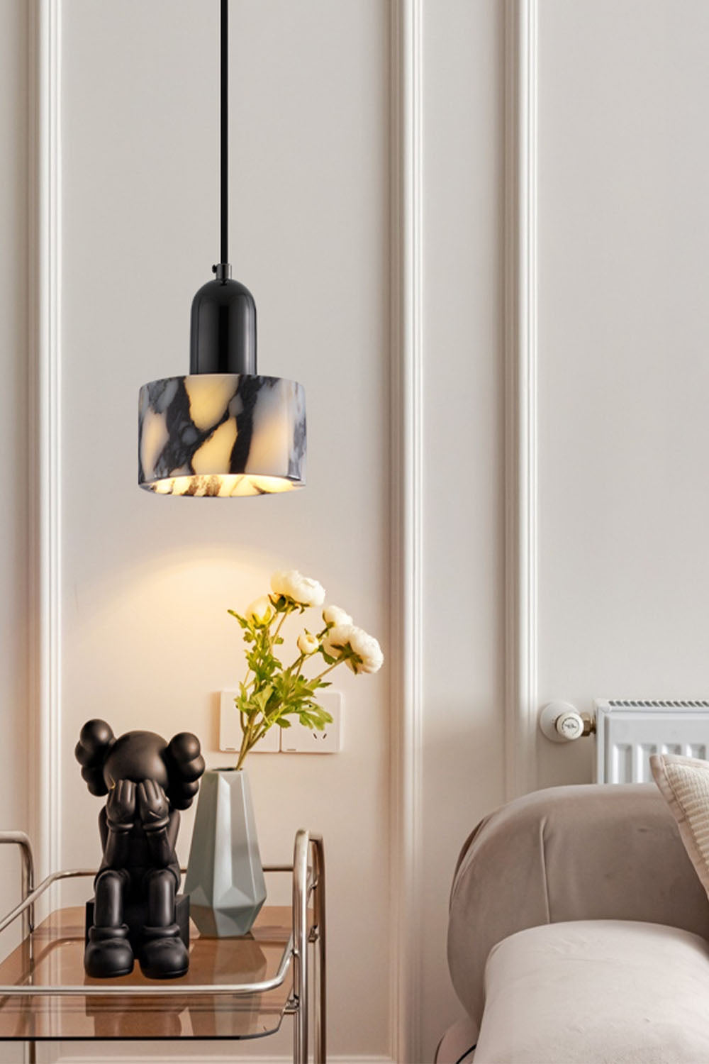 Bulgari Luxury Stone Pendant Light - view 4 | morylighting