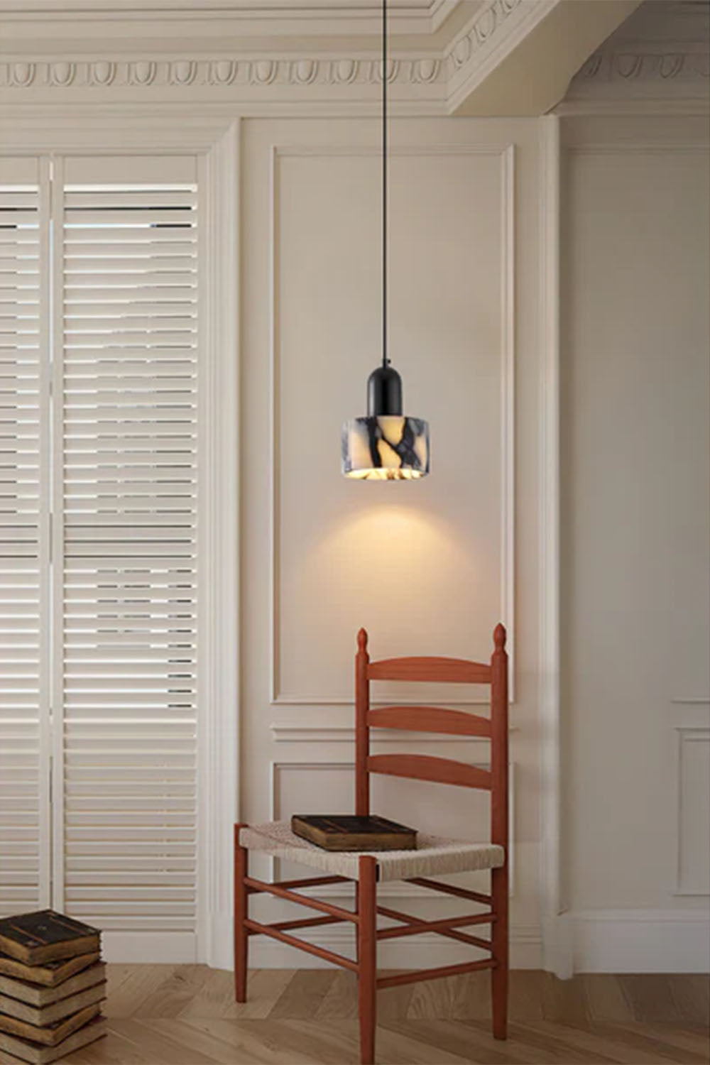 Bulgari Luxury Stone Pendant Light - view 2 | morylighting