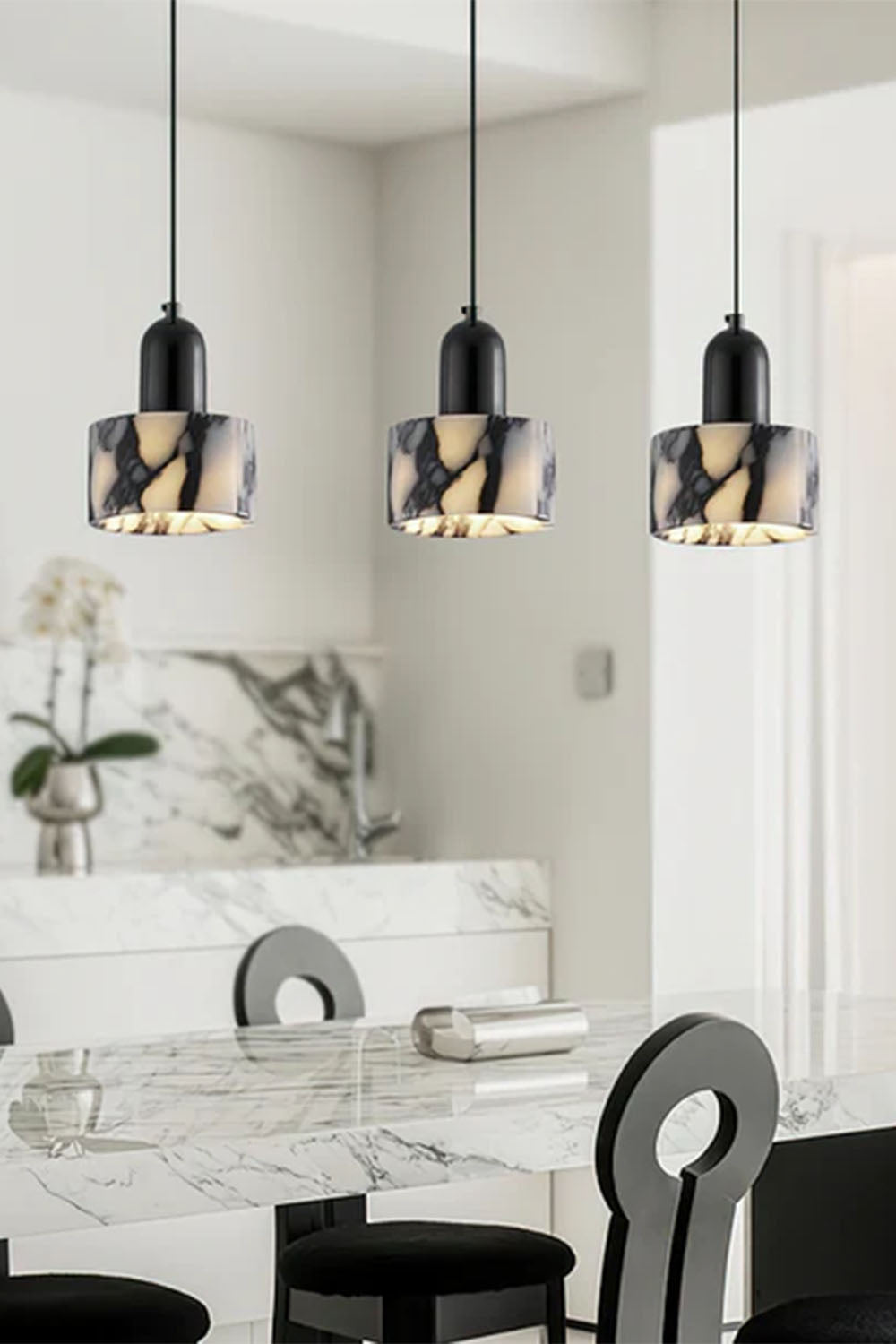 Bulgari Luxury Stone Pendant Light - view 7 | morylighting