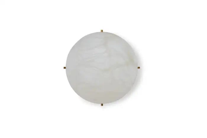 Large 'Moon 4' Alabaster Wall or Ceiling Lamp Flush Mount
