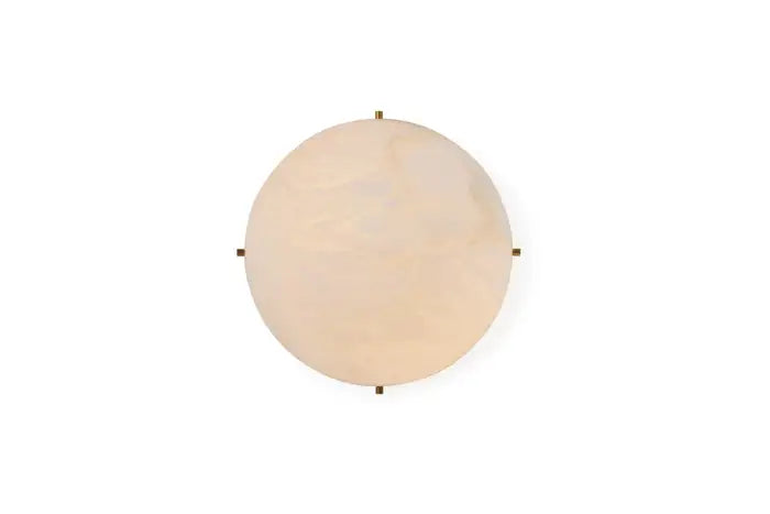 Large 'Moon 4' Alabaster Wall or Ceiling Lamp Flush Mount