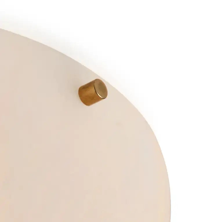 Large 'Moon 4' Alabaster Wall or Ceiling Lamp Flush Mount