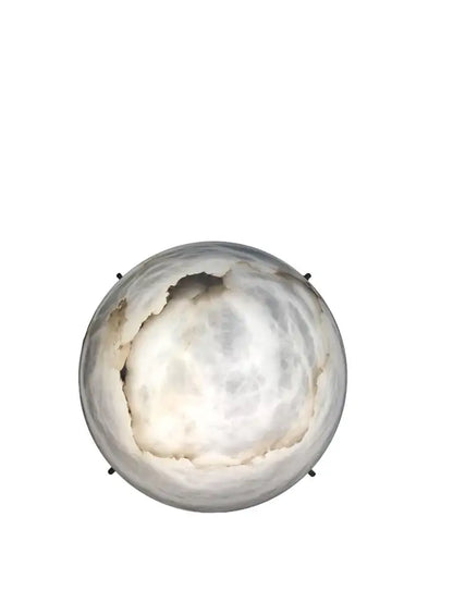 Large 'Moon 4' Alabaster Wall or Ceiling Lamp Flush Mount