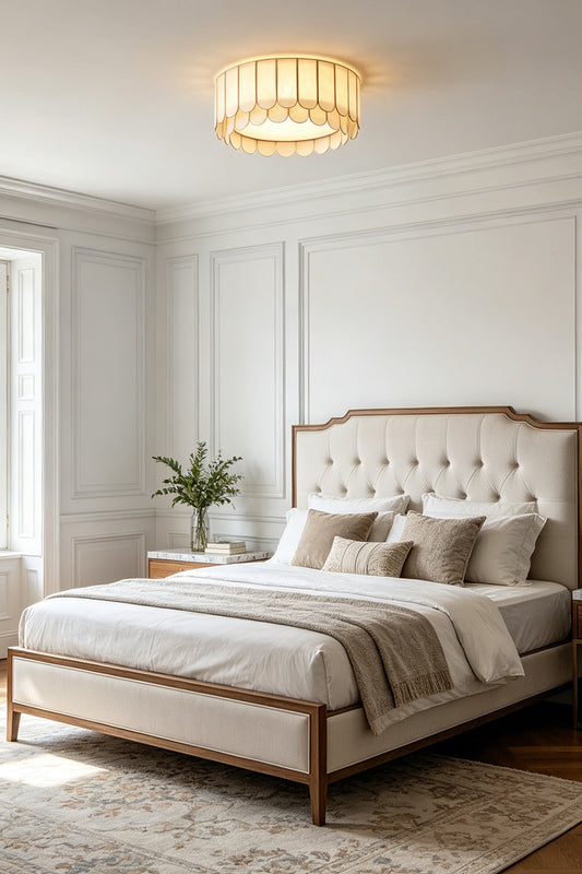 Ceiling Luxury Shell Ceiling Light for Bedroom | vexa lamps