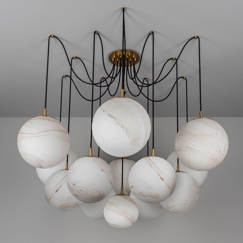 Celestara Alabaster Orb Chandelier