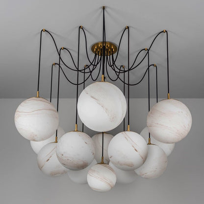 Celestara Alabaster Orb Chandelier