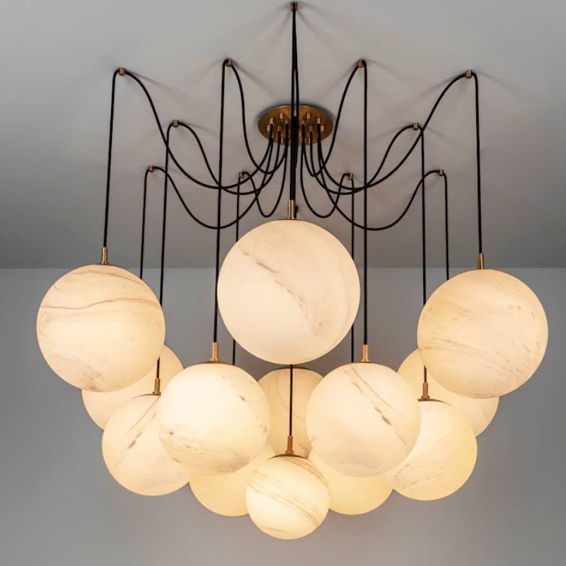 Celestara Alabaster Orb Chandelier