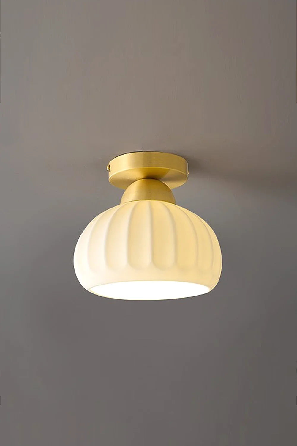 Ceramic Brass Ceiling Light - view 8 | morylighting