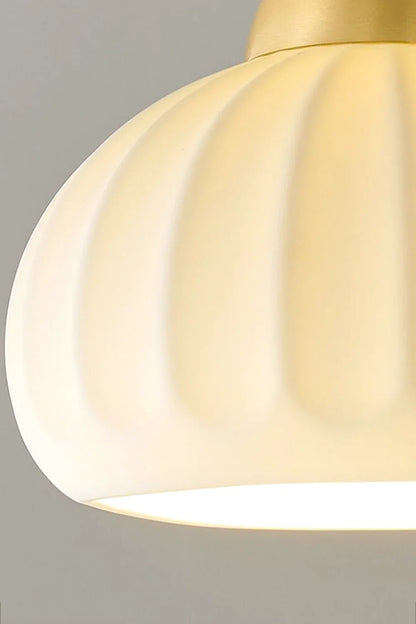 Ceramic Brass Ceiling Light - view 14 | morylighting