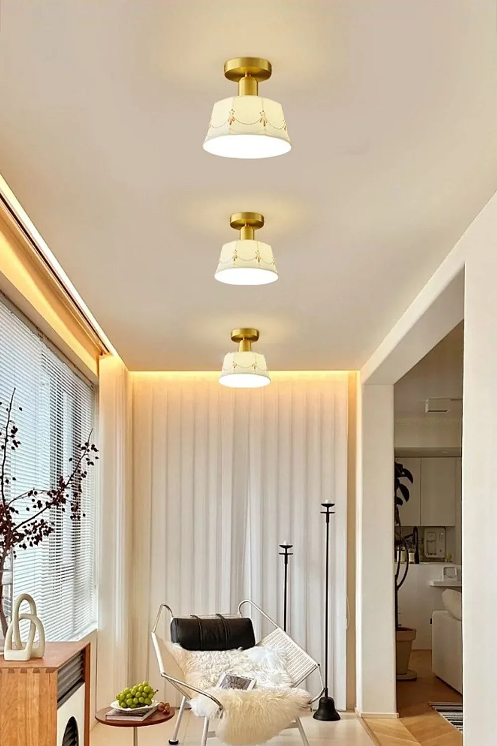 Ceramic Printed Ceiling Light - view 5 | morylighting