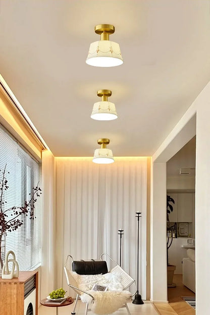 Ceramic Printed Ceiling Light - view 5 | morylighting