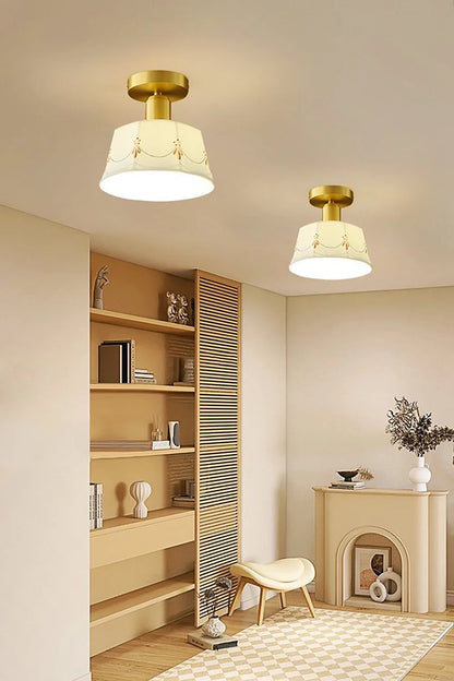 Ceramic Printed Ceiling Light - view 4 | morylighting