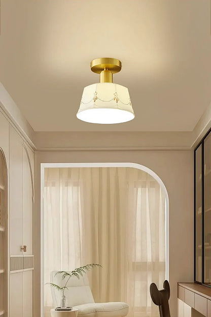 Ceramic Printed Ceiling Light - view 2 | morylighting