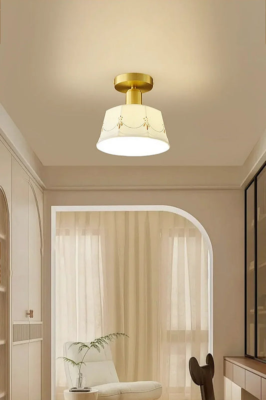 Ceramic Printed Ceiling Light - view 2 | morylighting