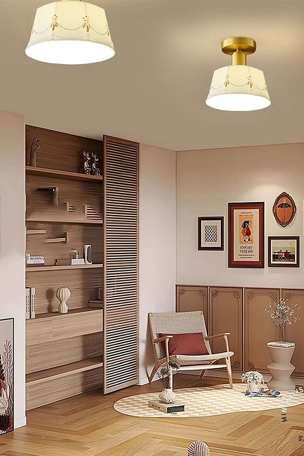 Ceramic Printed Ceiling Light - view 6 | morylighting