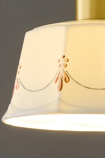 Ceramic Printed Ceiling Light - view 9 | morylighting