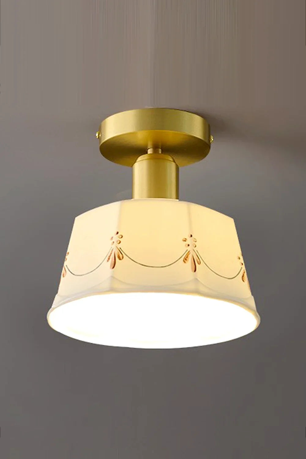 Ceramic Printed Ceiling Light - view 7 | morylighting