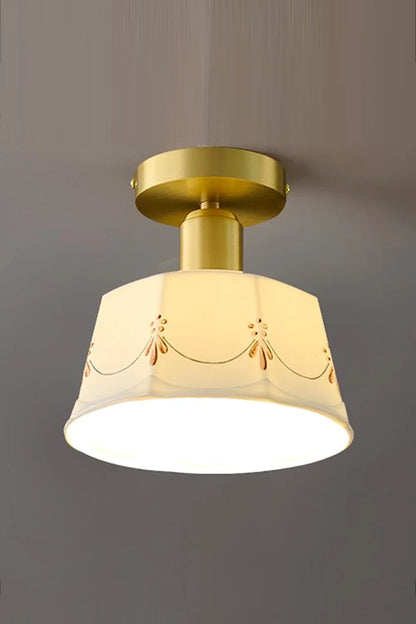 Ceramic Printed Ceiling Light - view 7 | morylighting