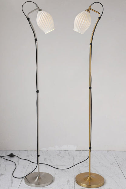 Ceramic Ribbed Floor Lamp - morylighting