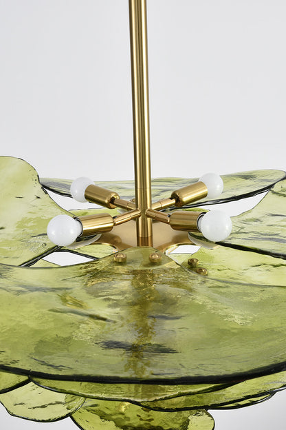 Chandelier Green - view 5 | morylighting