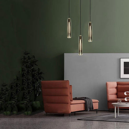 Fenella Crystal Pendant Light Over Kitchen Island