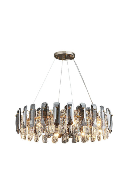 Clear Crystal Drum Pendant Lamp - morylighting