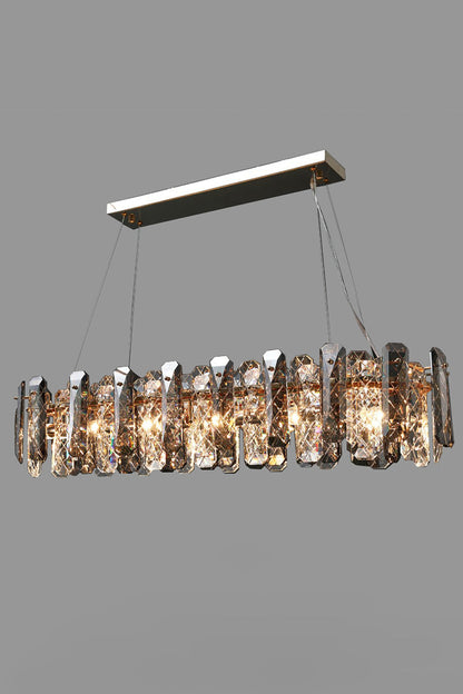 Clear Crystal Drum Pendant Lamp - morylighting
