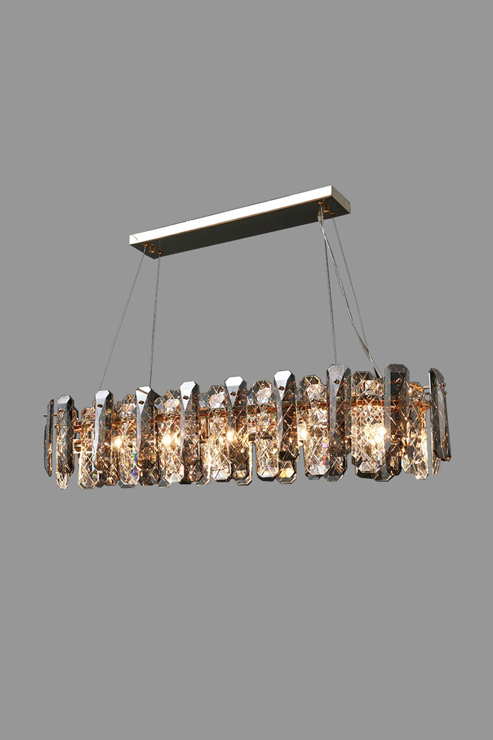 Clear Crystal Drum Pendant Lamp - morylighting