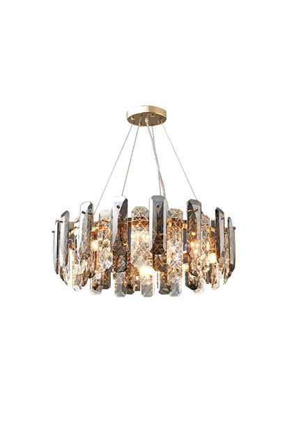 Clear Crystal Drum Pendant Lamp - morylighting
