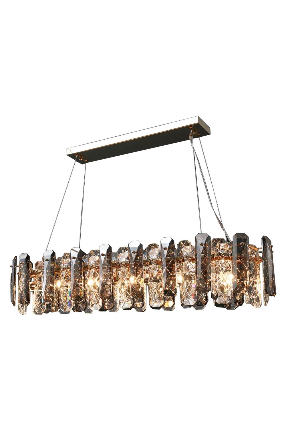 Clear Crystal Drum Pendant Lamp - morylighting