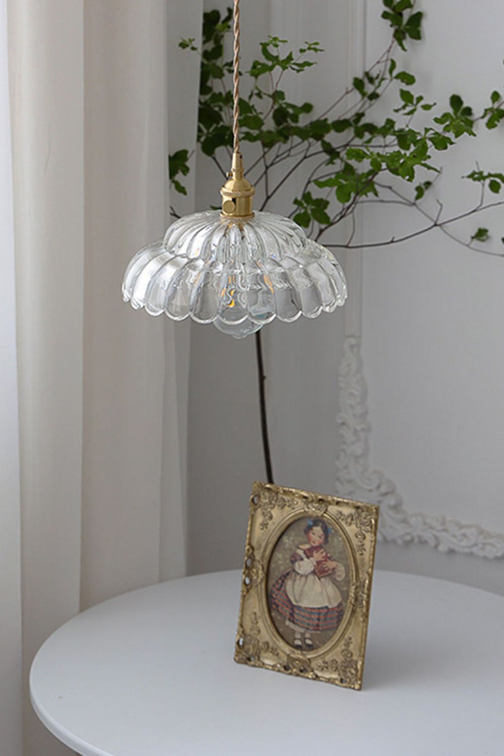 Clear Blossom Glass Shade Pendant Lamp - view 12 | morylighting