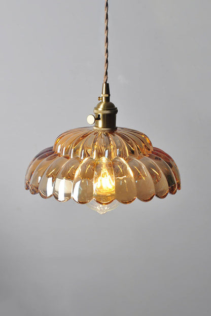 Clear Blossom Glass Shade Pendant Lamp - view 8 | morylighting