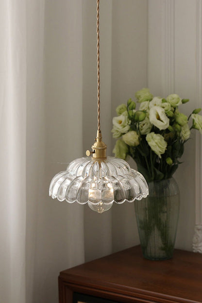 Clear Blossom Glass Shade Pendant Lamp - view 11 | morylighting