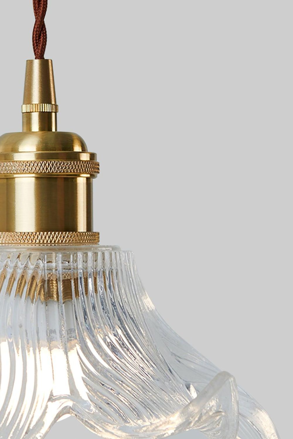 Clear Petal Glass Pendant Lamp - view 12 | morylighting