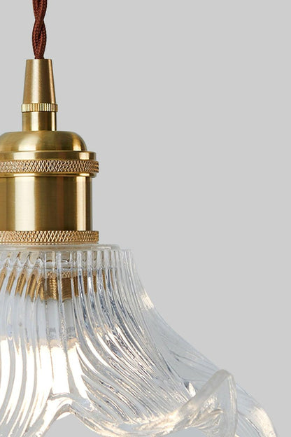 Clear Petal Glass Pendant Lamp - view 12 | morylighting