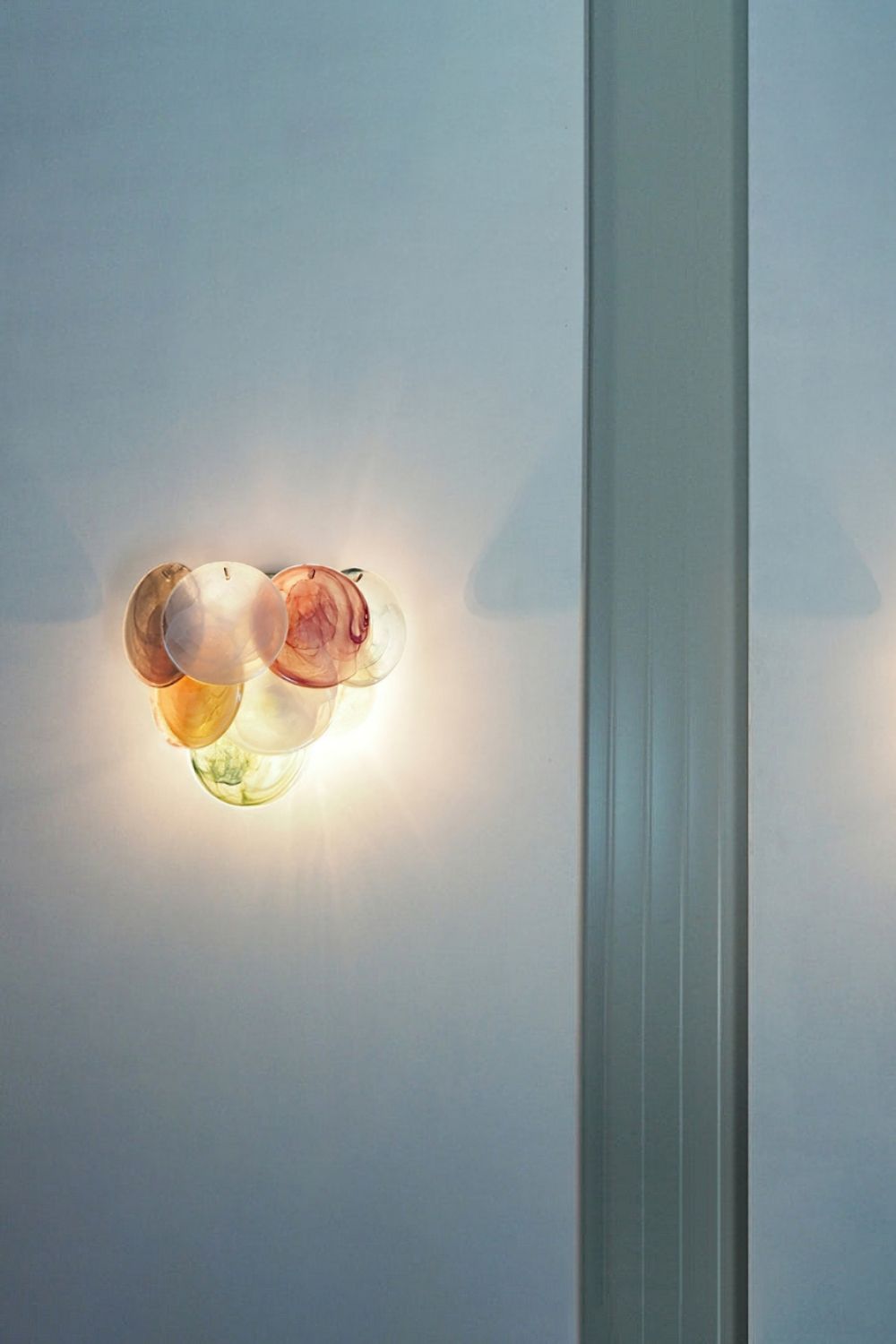 Colorful Art Glass Discs Wall Lamp - view 5 | morylighting