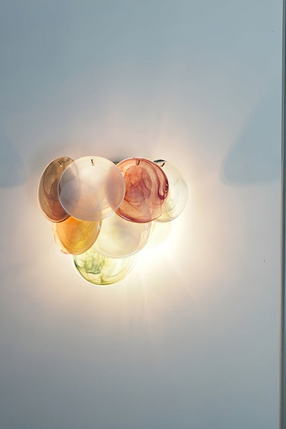 Colorful Art Glass Discs Wall Lamp - view 18 | morylighting