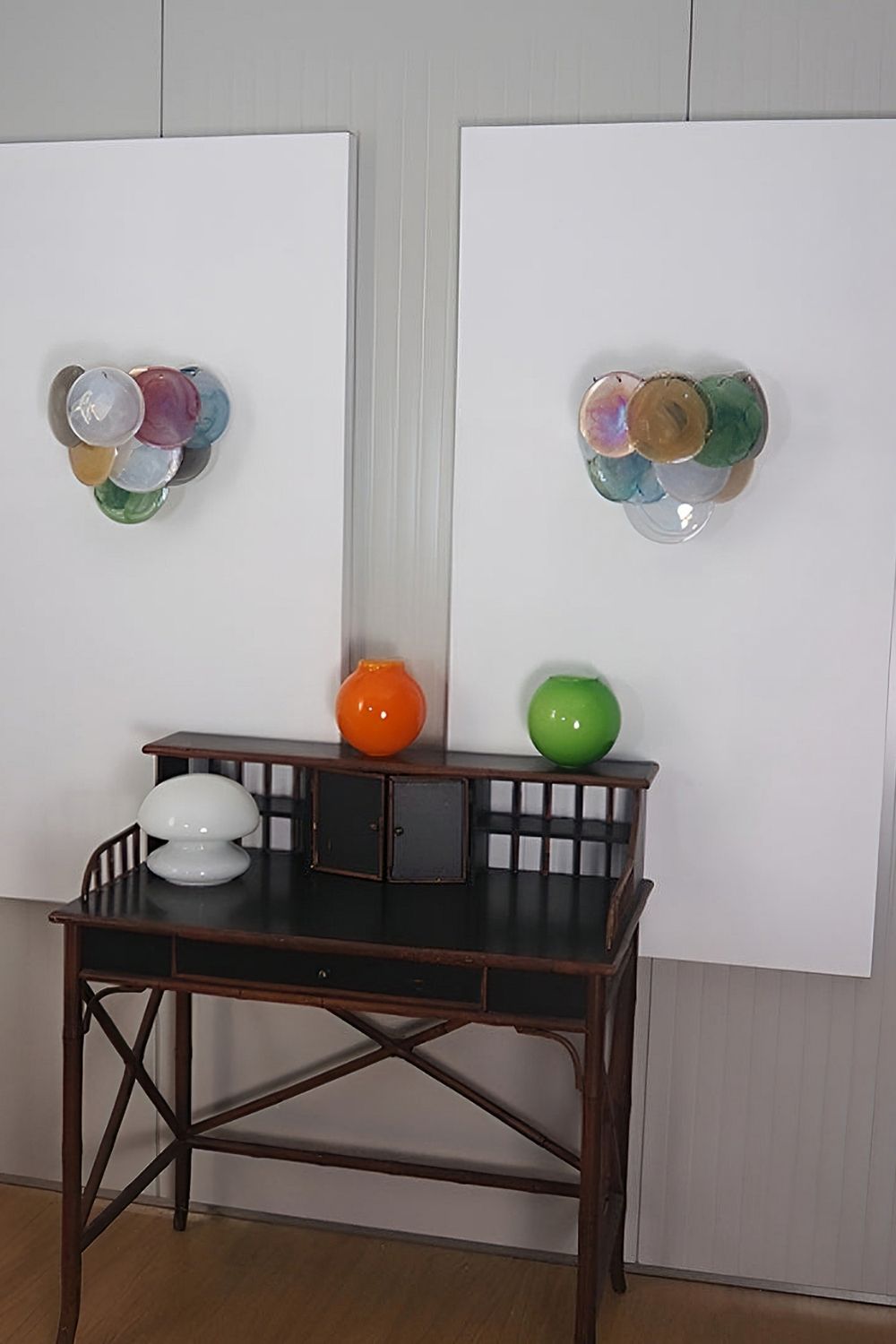 Colorful Art Glass Discs Wall Lamp - view 7 | morylighting
