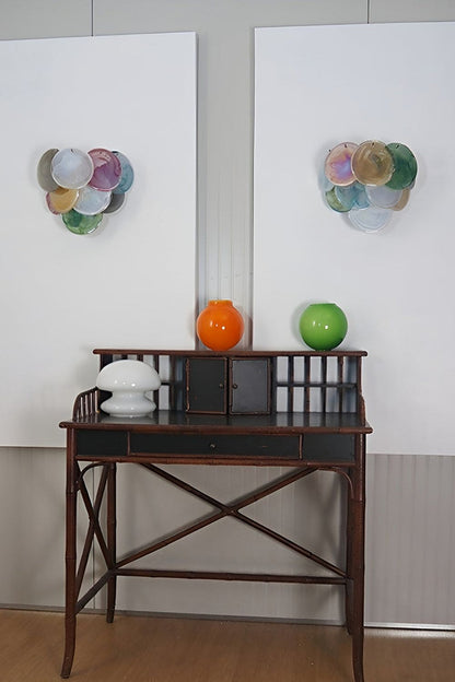 Colorful Art Glass Discs Wall Lamp - view 2 | morylighting
