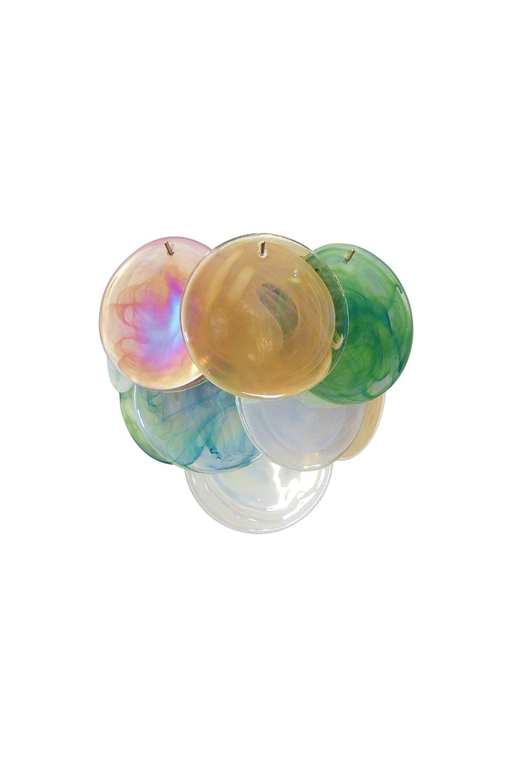 Colorful Art Glass Discs Wall Lamp - view 8 | morylighting