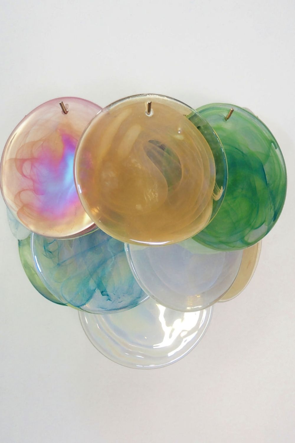 Colorful Art Glass Discs Wall Lamp - view 10 | morylighting