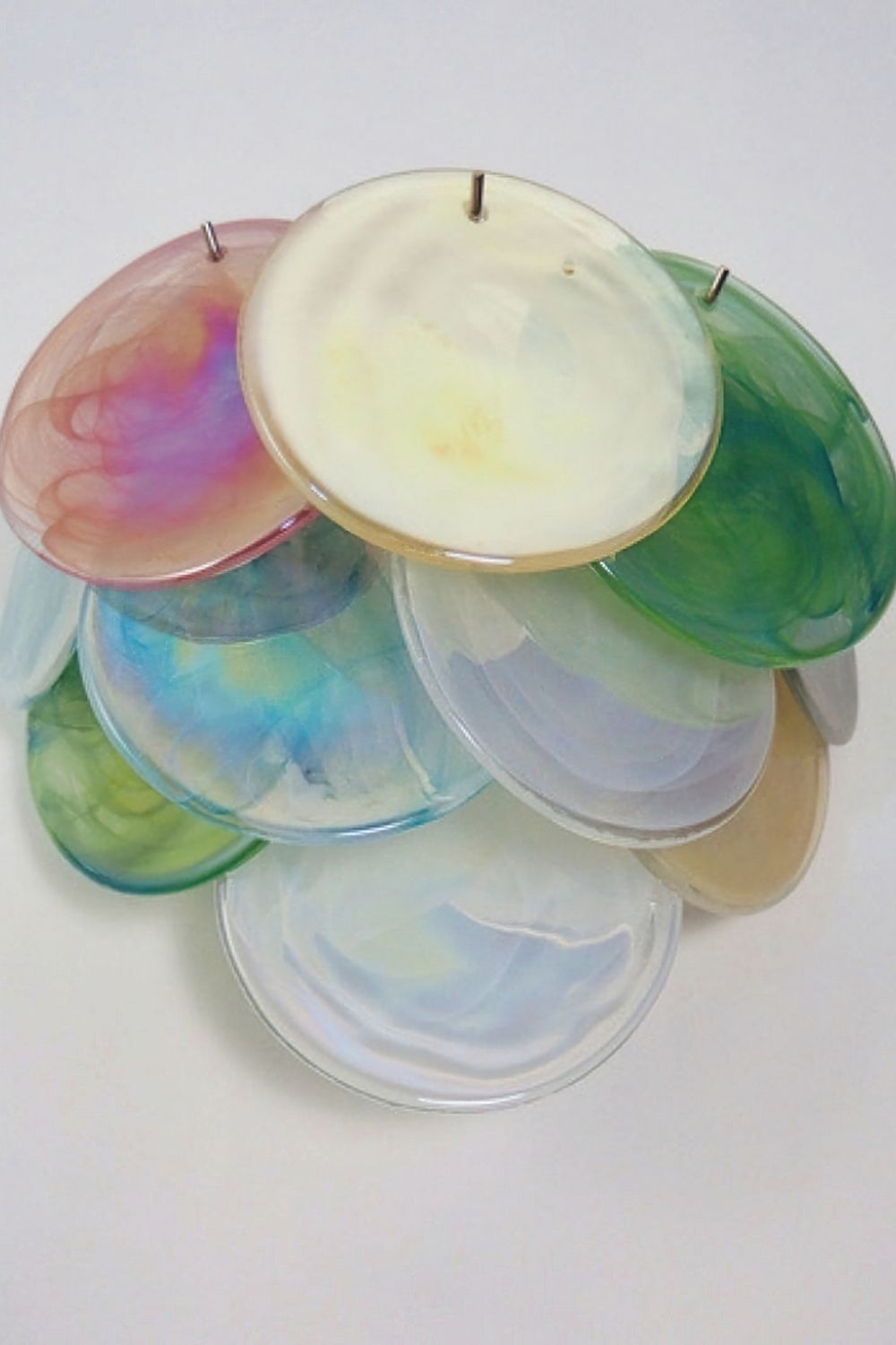 Colorful Art Glass Discs Wall Lamp - view 11 | morylighting
