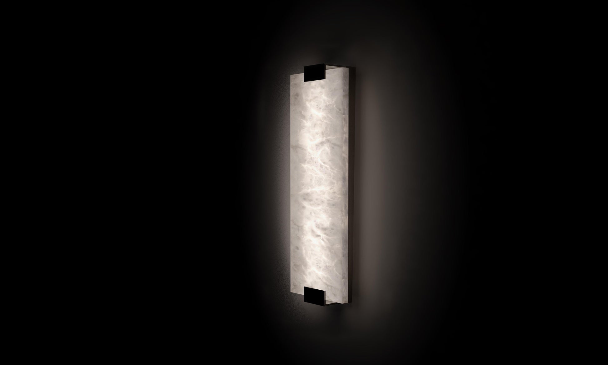 Morylighting Aura Alabaster Wall Sconce - Background Shot
