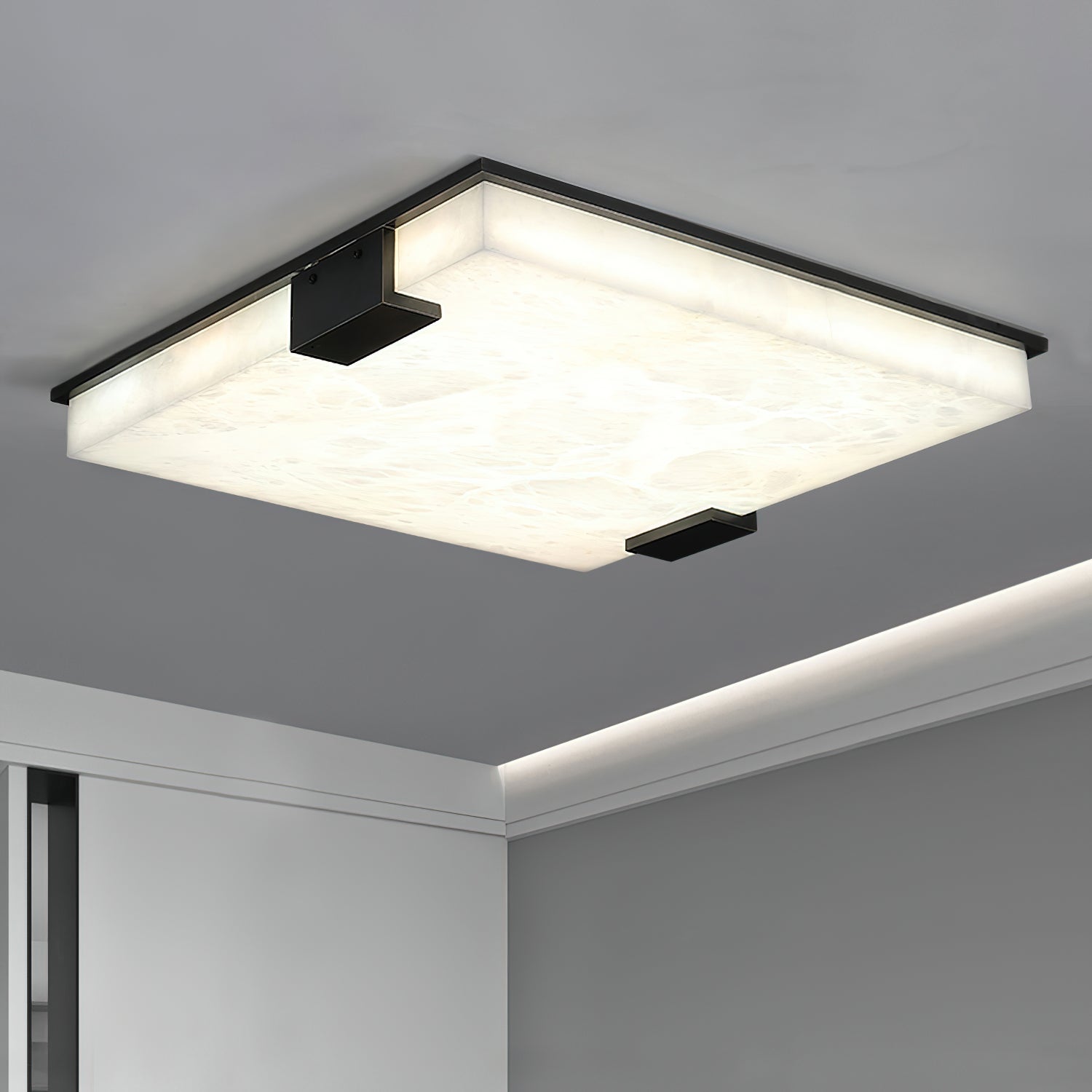 Covet Alabaster Flush Mount Ceiling Light