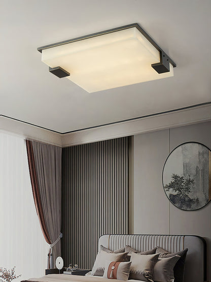 Covet Alabaster Flush Mount Ceiling Light
