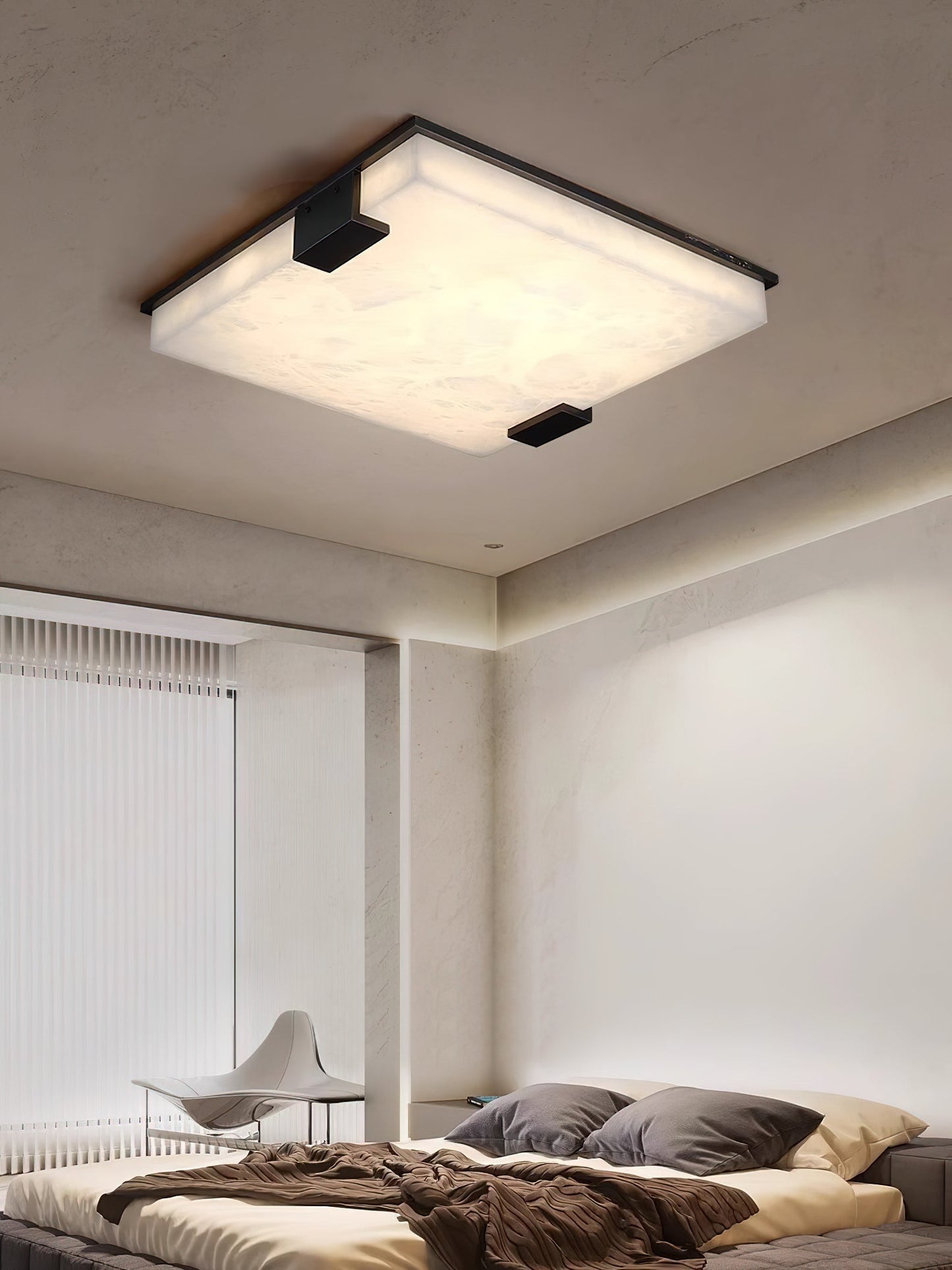 Covet Alabaster Flush Mount Ceiling Light