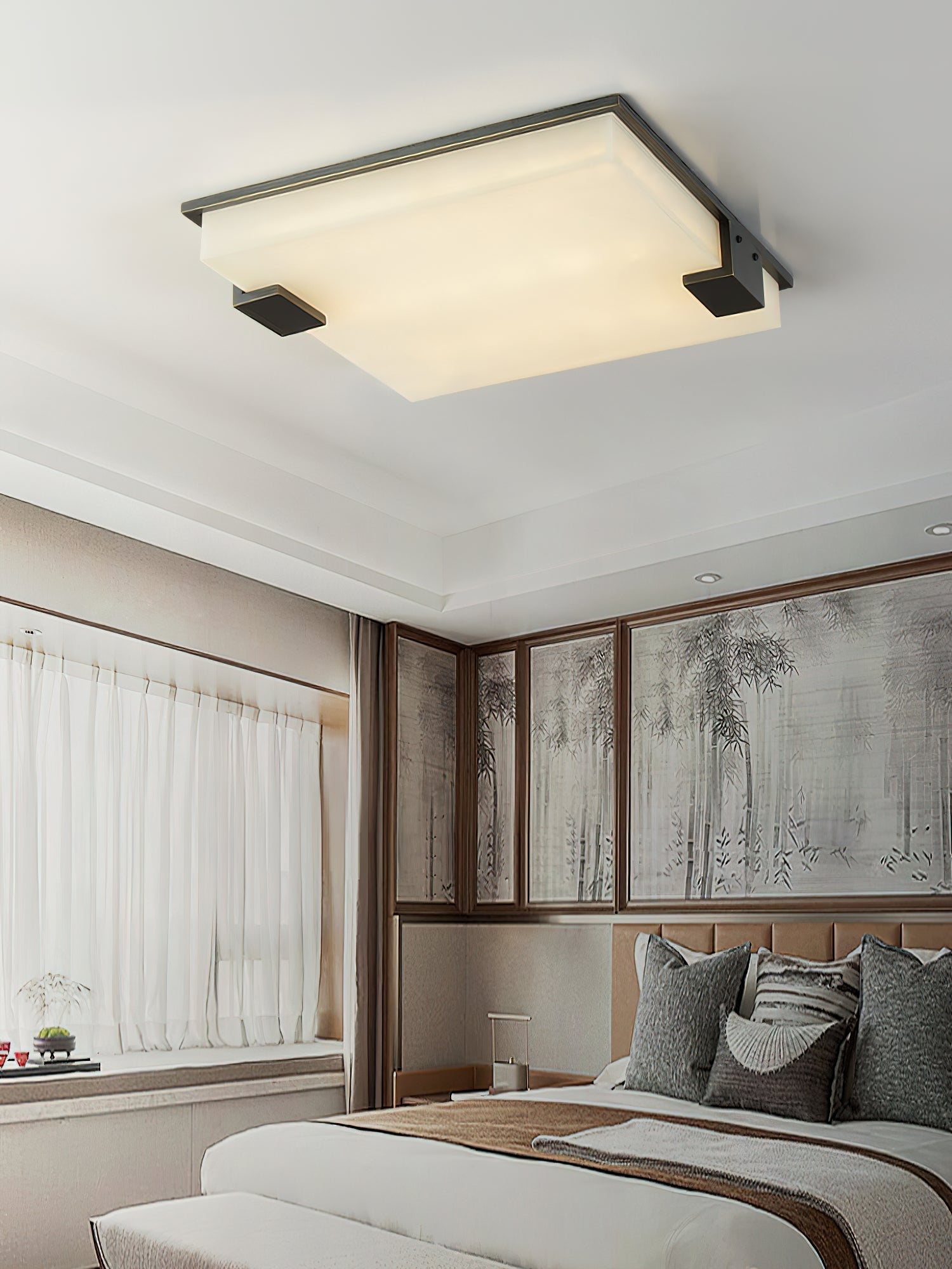 Covet Alabaster Flush Mount Ceiling Light