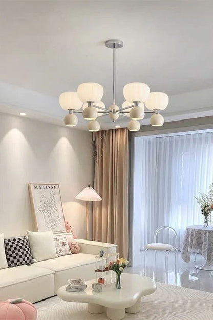 Cream Pumpkin Chandelier - view 9 | morylighting