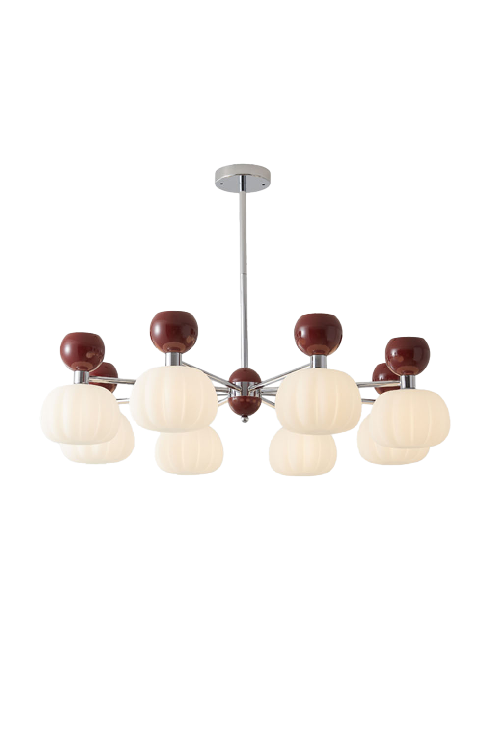 Cream Pumpkin Chandelier - view 22 | morylighting
