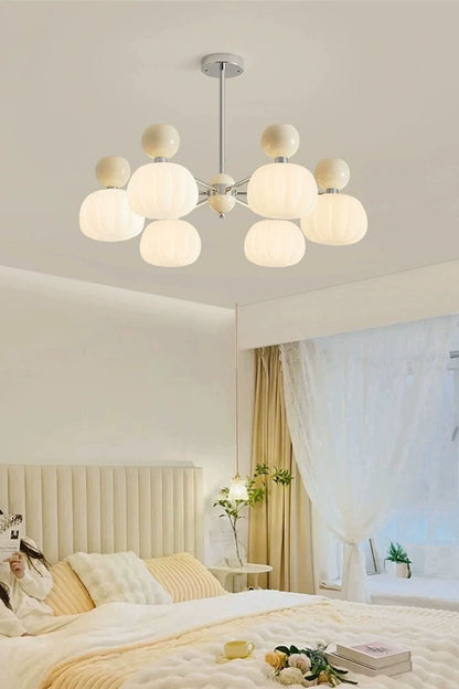 Cream Pumpkin Chandelier - view 7 | morylighting